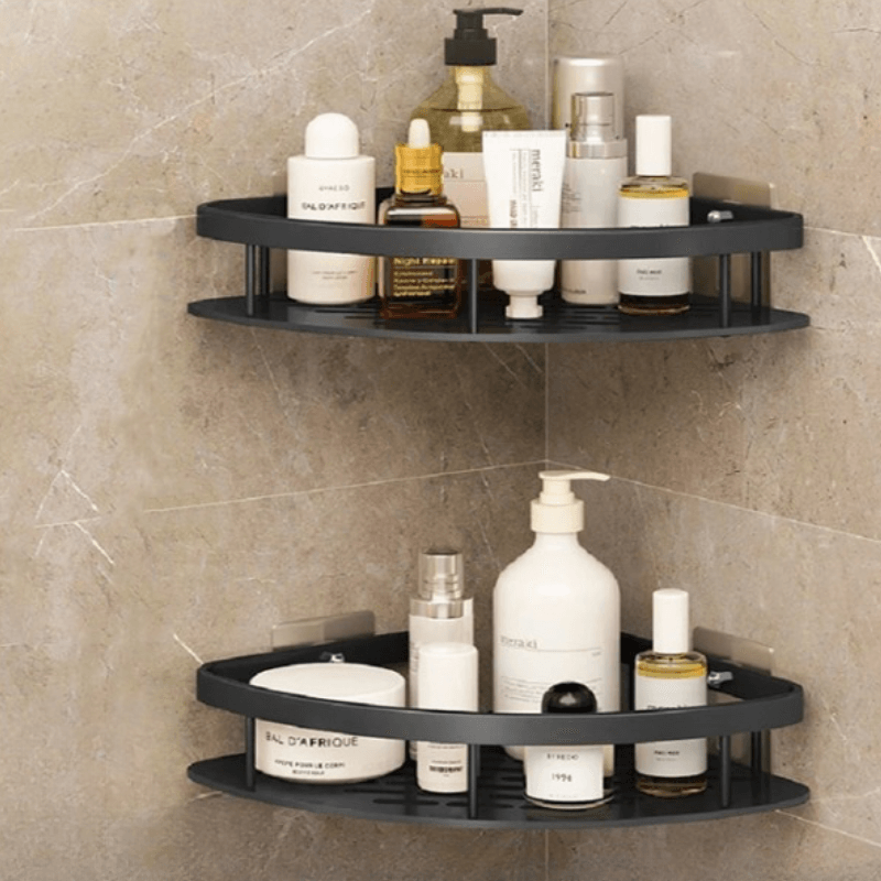 Aluminium Corner Bathroom Shelf