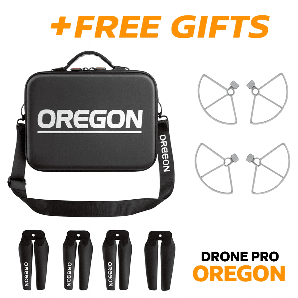 Professional Oregon Drone with 4K Full HD Camera, GPS, Wifi + 9 Free Gifts