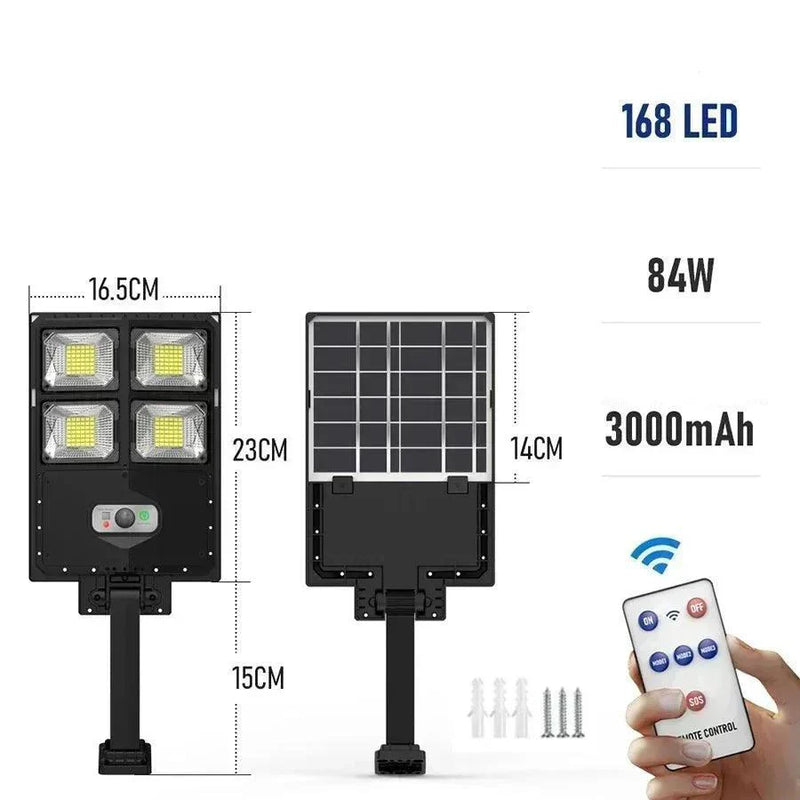 Lampe LED Solaire pour Fermes, Jardins, Commerces et Rues – Murale ou sur Poteau