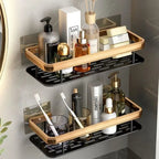 Aluminium Corner Bathroom Shelf