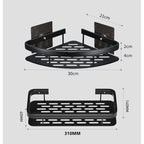 Aluminium Corner Bathroom Shelf
