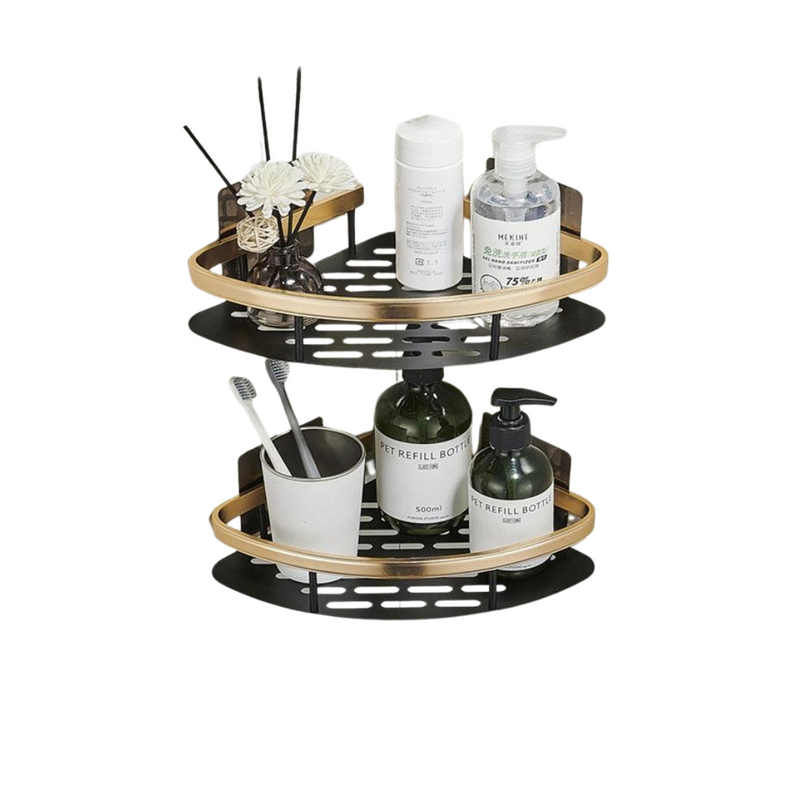 Aluminium Corner Bathroom Shelf
